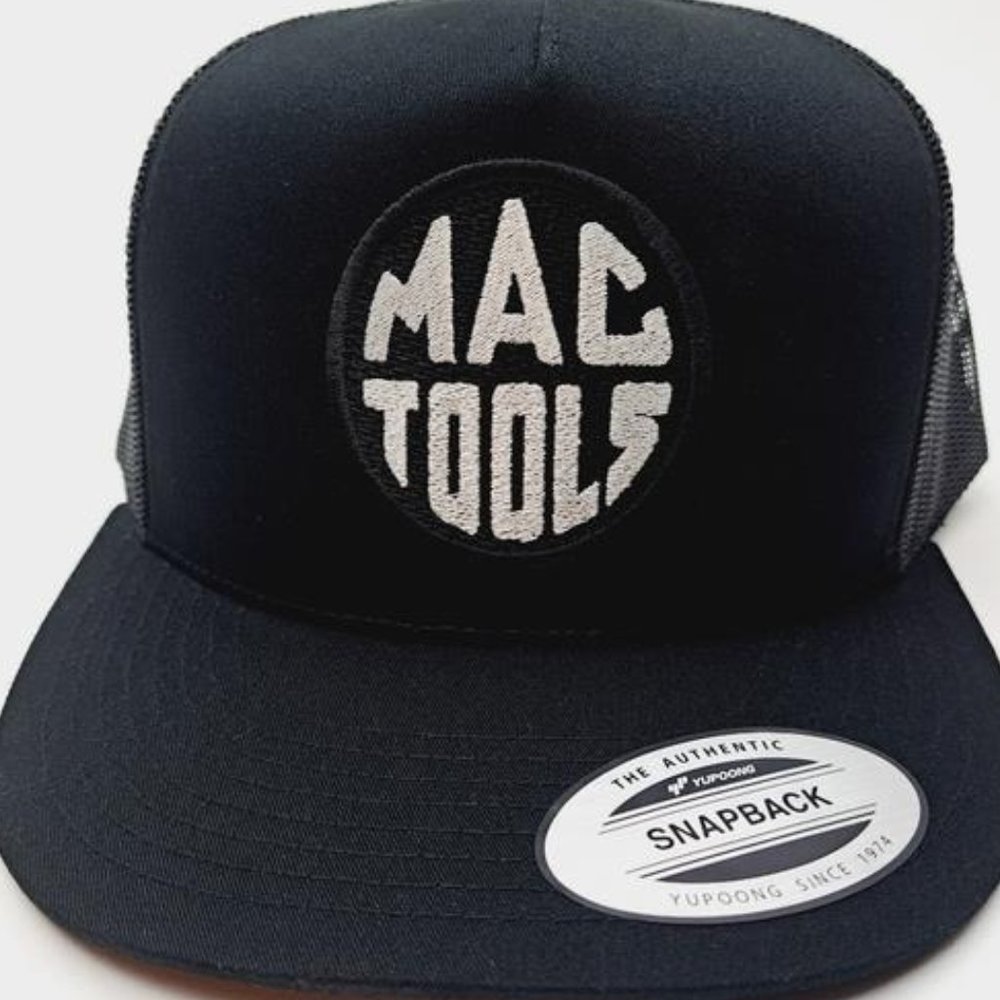Round Patch Retro Vintage Style MAC Tools Flat Bill Trucker Embroidered Patch Me